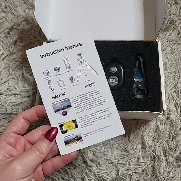 Cell Phone Camera Lens Wide Angle & Macro + Fisheye + Telephoto Lens Mini Tripod - Picture 2 of 12